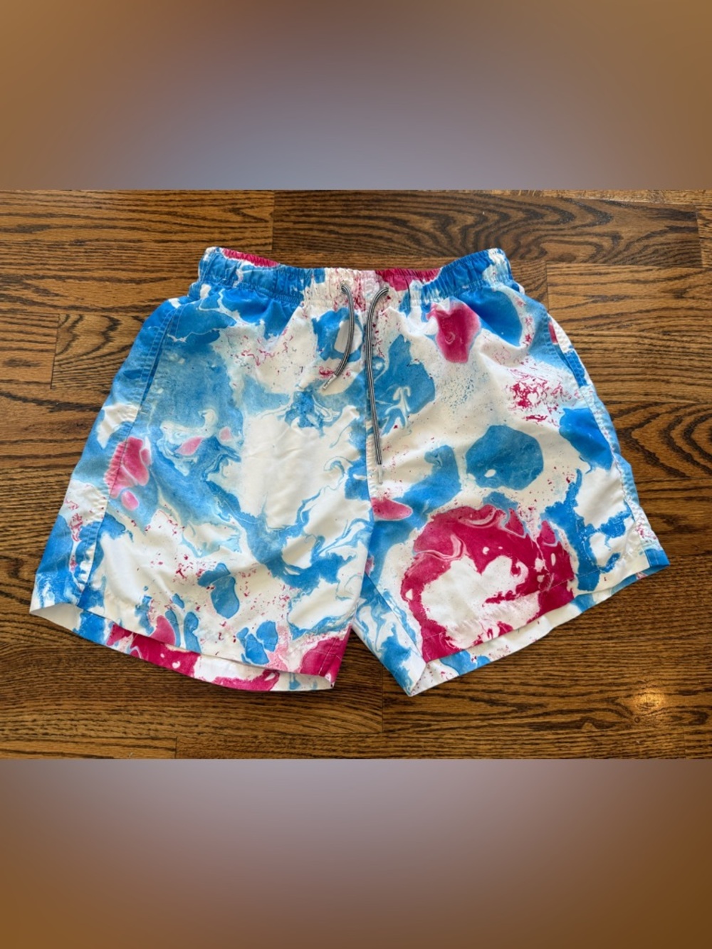 PacSun Boardies Trunks Marble Swirl Size Medium No liner 5.5 inch inseam